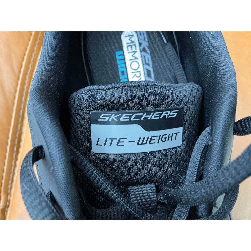 Skechers Sport Memory Foam Shoes Mens 10 Black New Lightweight Mesh Sneakers - Picture 9 of 11
